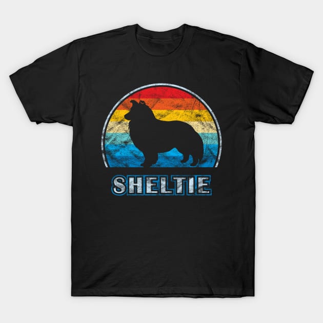 Sheltie Vintage Design Shetland Sheepdog T-Shirt by millersye